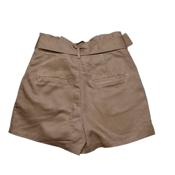 Dynamite Women's Tan Brown Shorts with Chunky Belt, size Small - Picture 2 of 10